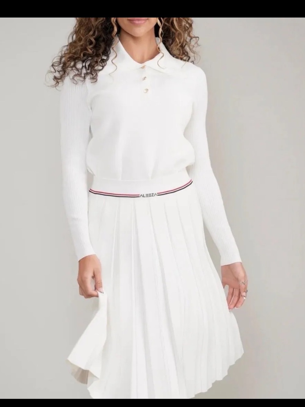 Ales Paris Pleated Skirt - Picture 1 of 4